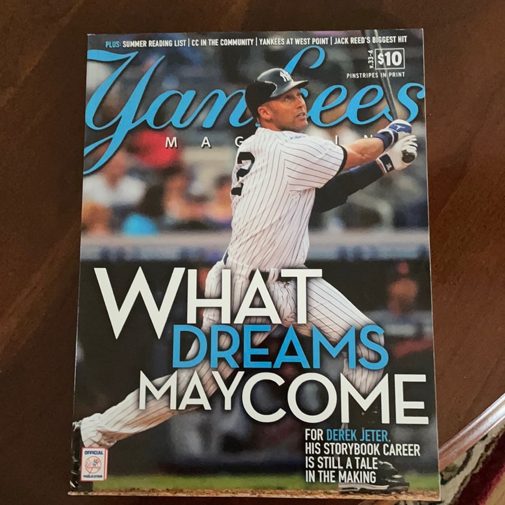 Mint condition Yankees Magazine with Derek Jeter on cover. June 2012